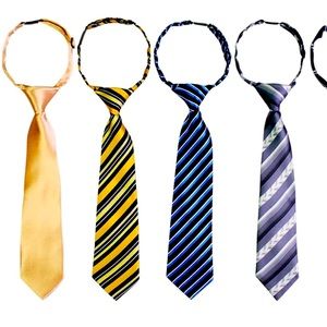 NEW- FOUR Pre-tied Adjustable Neck Strap Tie